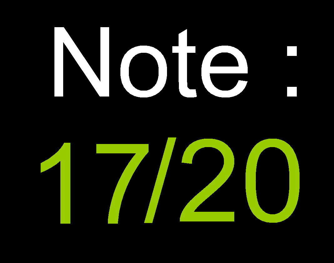 note d'Uncharted 3 : 17 sur 20